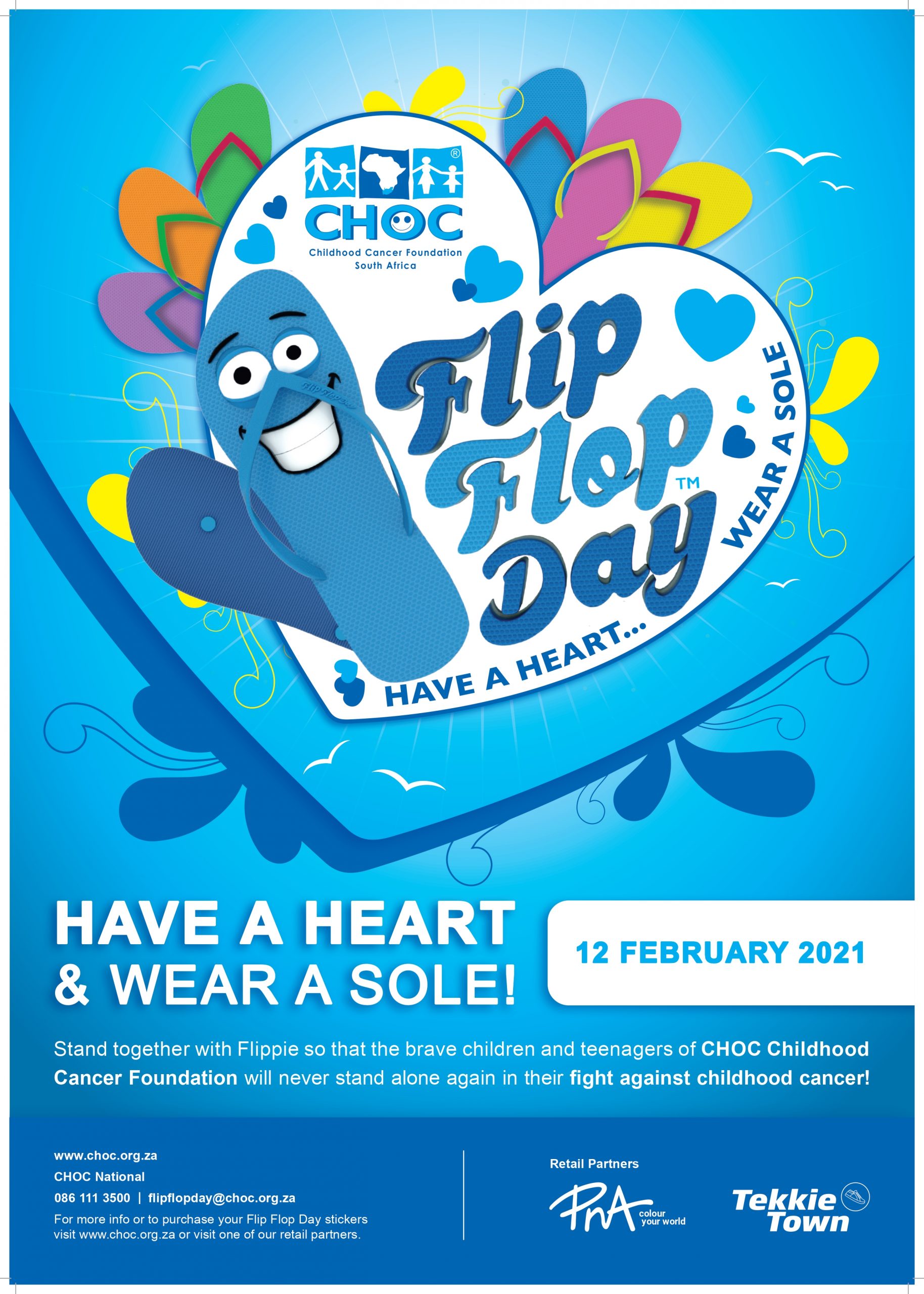 CHOC Childhood Cancer Association Flip Flop Day 2021 – Have a Heart and Wear a Sole!